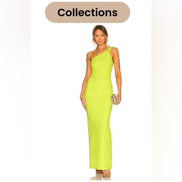 SOLACE LONDON Citrus LORETTA MAXI DRESS - worn once! US 4/UK 8, Citrus / Neon - Picture 5 of 8